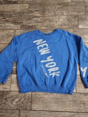 RARE Blue Montauk Long Island New York sweatshirt Unisex Mens Women's Small
